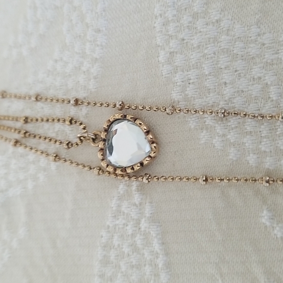 Vintage Betsey Johnson Leopard Print Heart Necklace - Picture 7 of 10